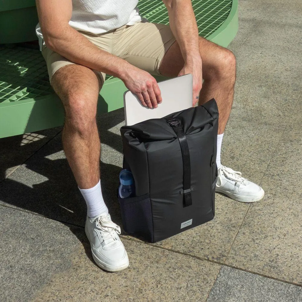 Cabin Max Iseo zaino rolltop 40x20x25 20L RPET Nero antipioggia