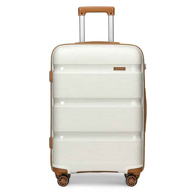 Kono trolley rigido 55 cm bagaglio a mano bianco crema 40 L