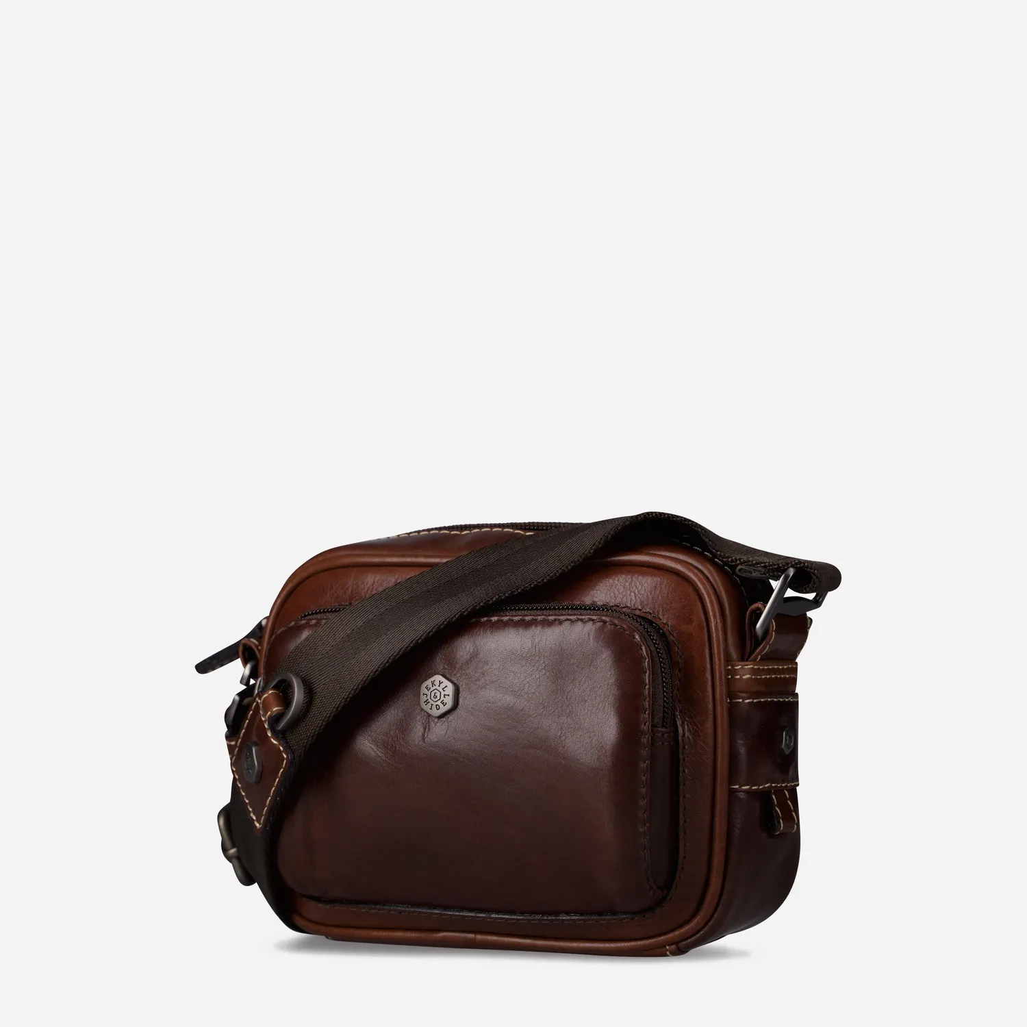 Jekyll Hide Oxford tracolla pelle piccola nera