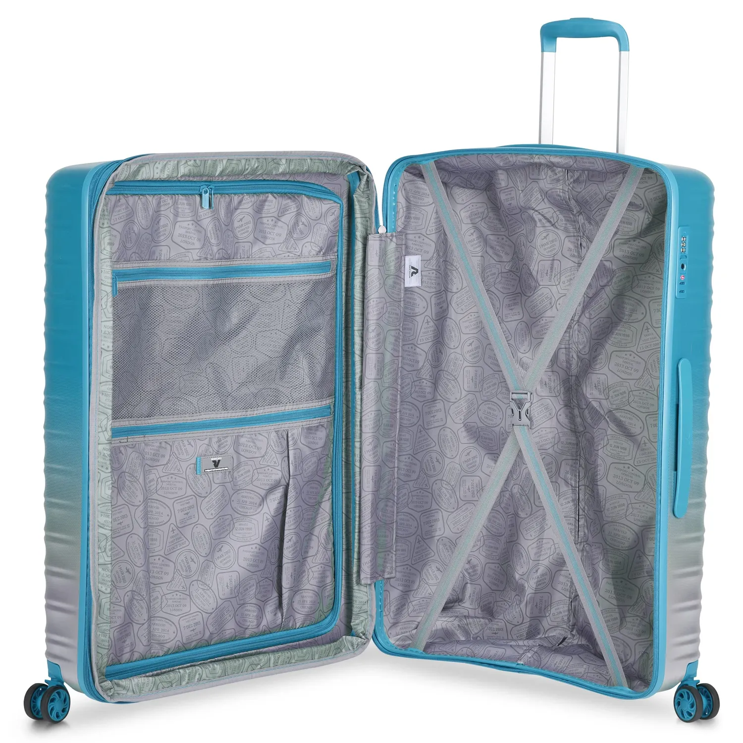 Roncato Wave Spot trolley grande 75 cm turchese espandibile