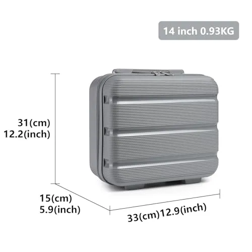 Kono beauty case rigido grigio 15 litri polipropilene