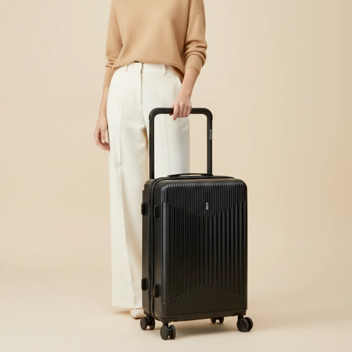CELIMS Wide Trolley 55 cm bagaglio a mano ABS estensibile