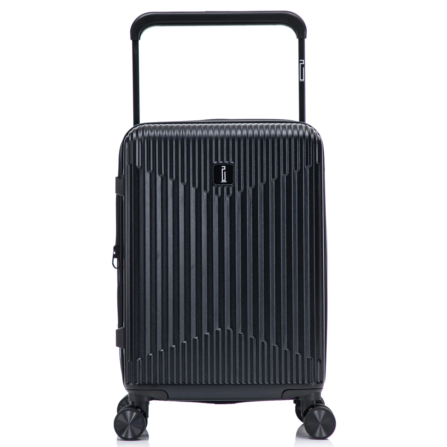 CELIMS Wide Trolley Valigia Cabina 55 cm Nera espandibile
