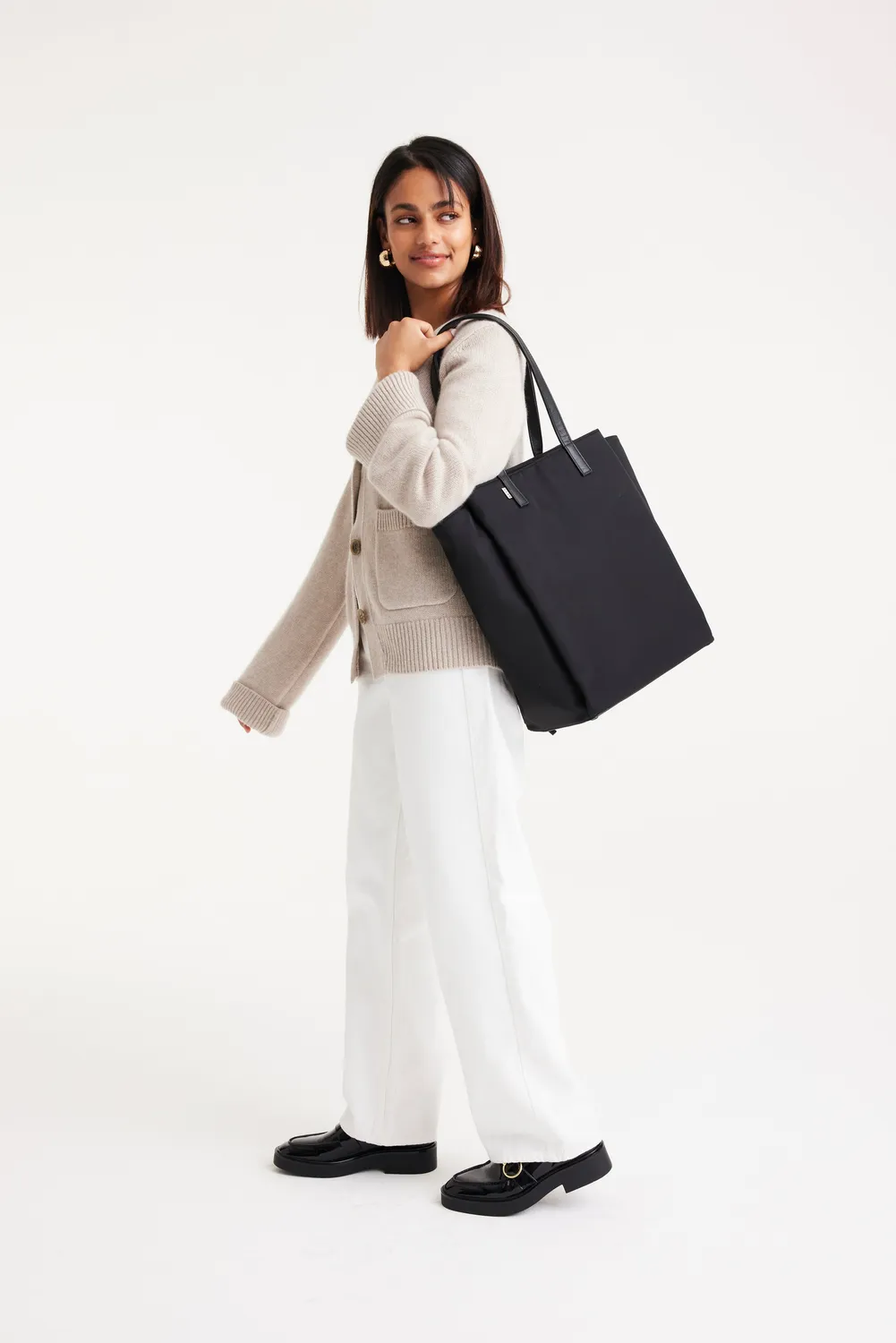 Beis Commuter Tote borsa nera nylon