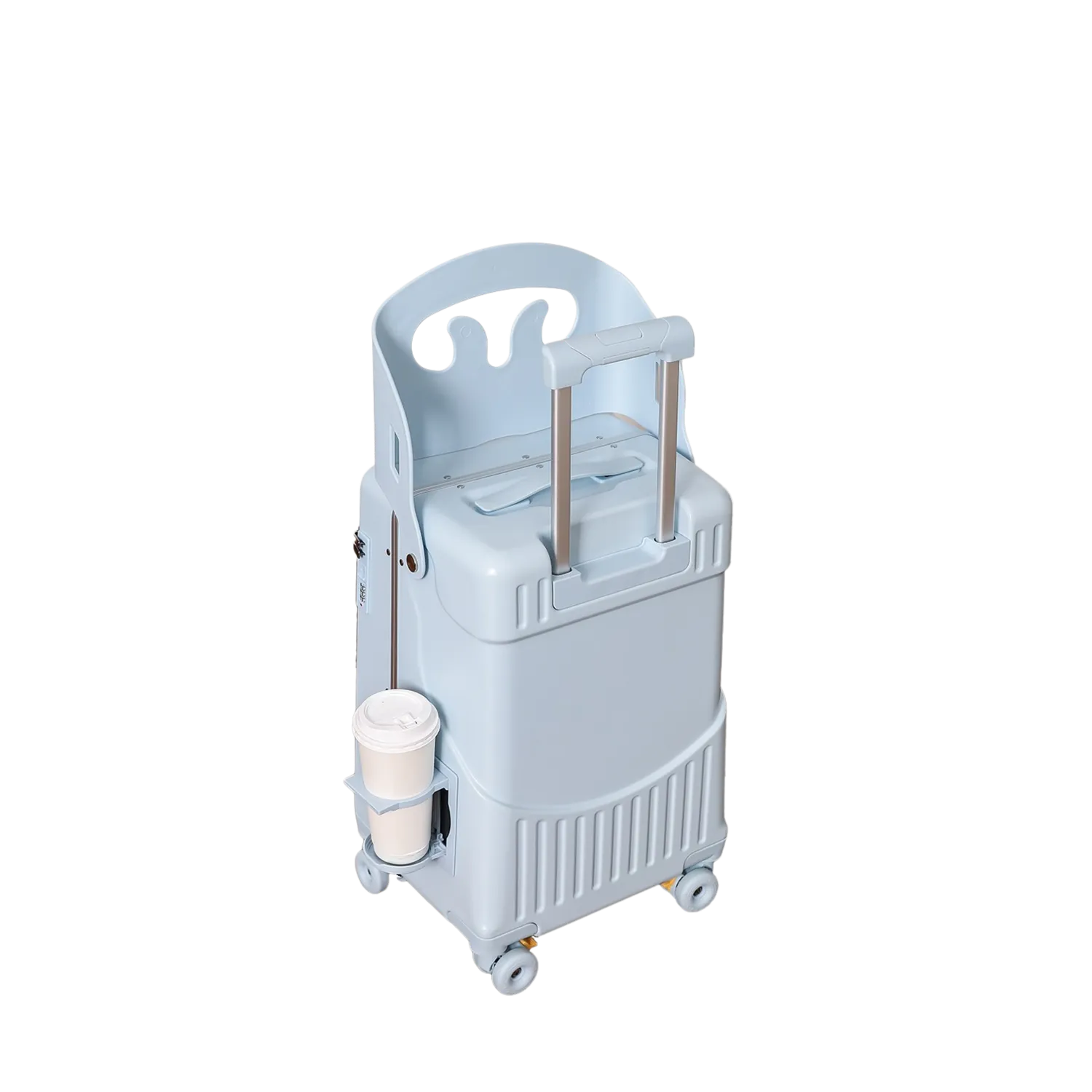 CELIMS PopSeat valigia cabina con seggiolino Bambini Blu rigida
