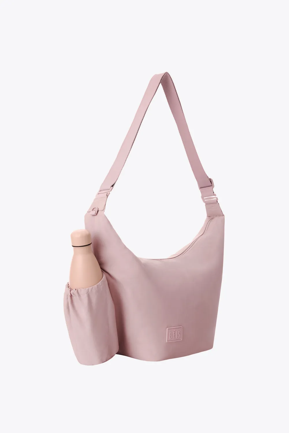 Beis Crescent Catchall borsa crossbody rosa cotone
