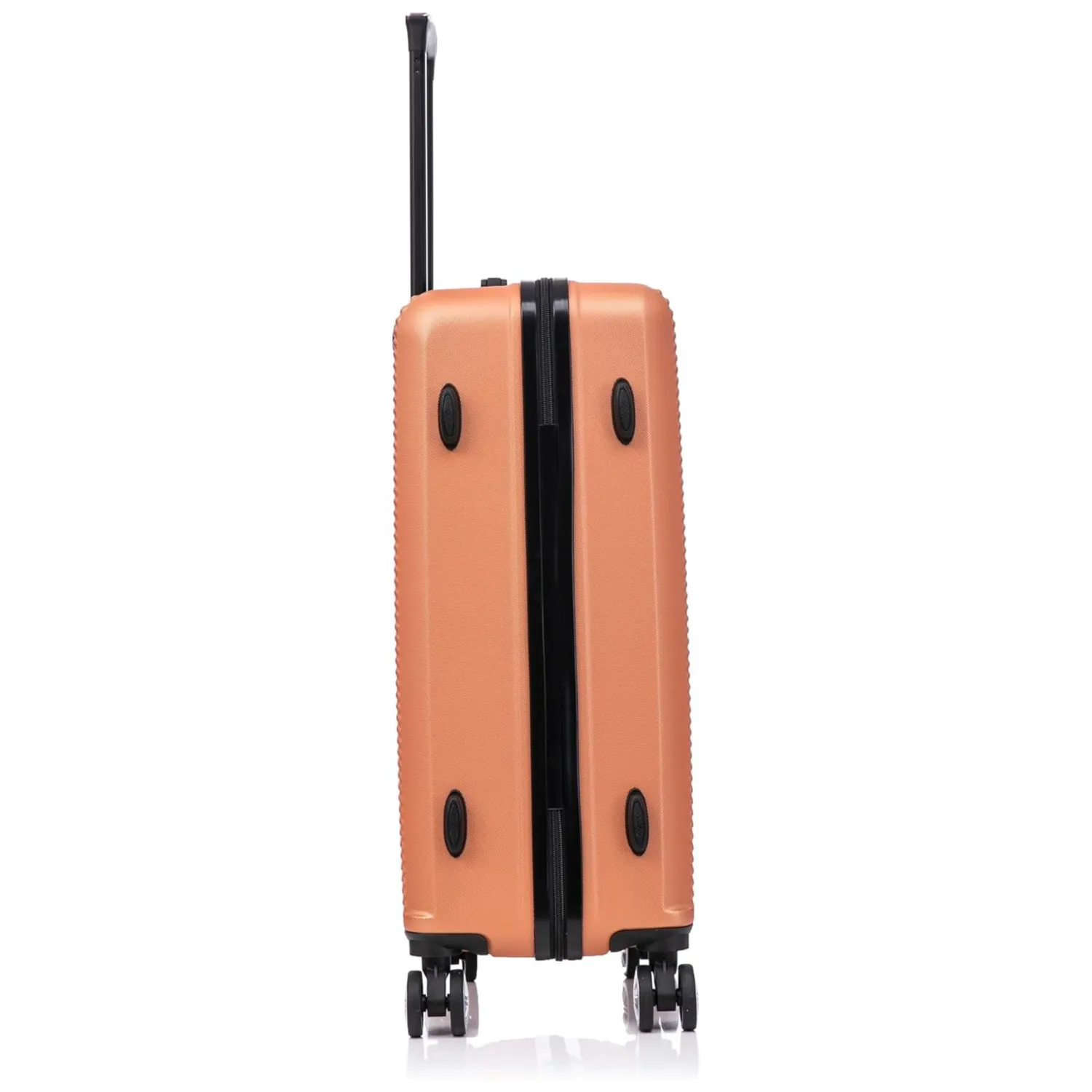 CELIMS valigia da stiva L 65 cm nera ABS leggera