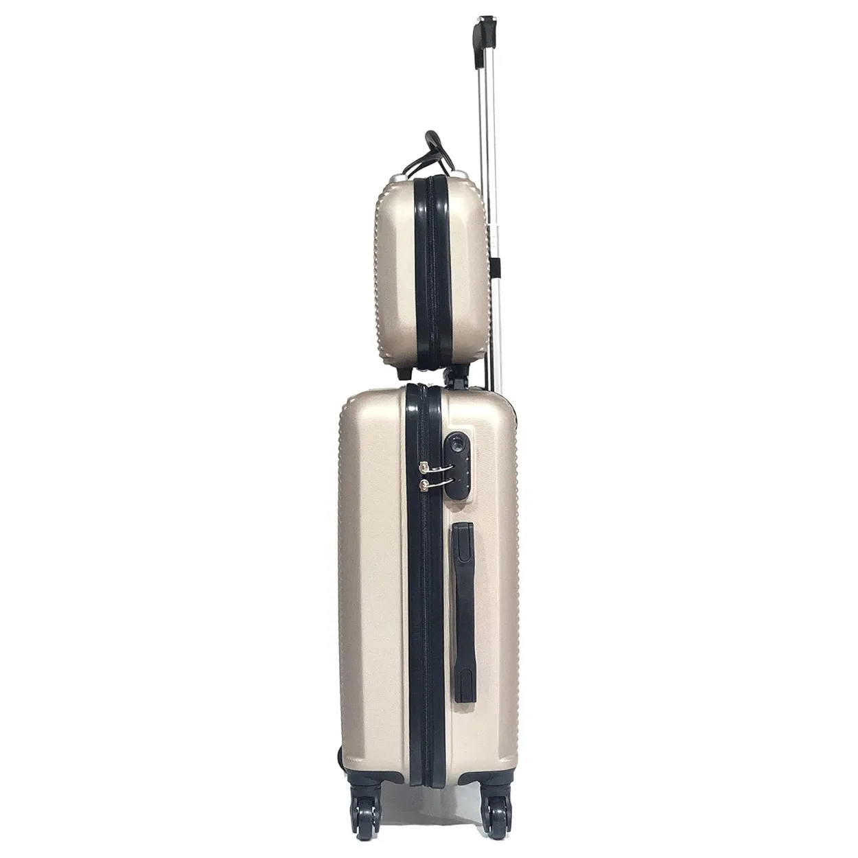 CELIMS Weekend set valigie ABS 6 pezzi con beauty