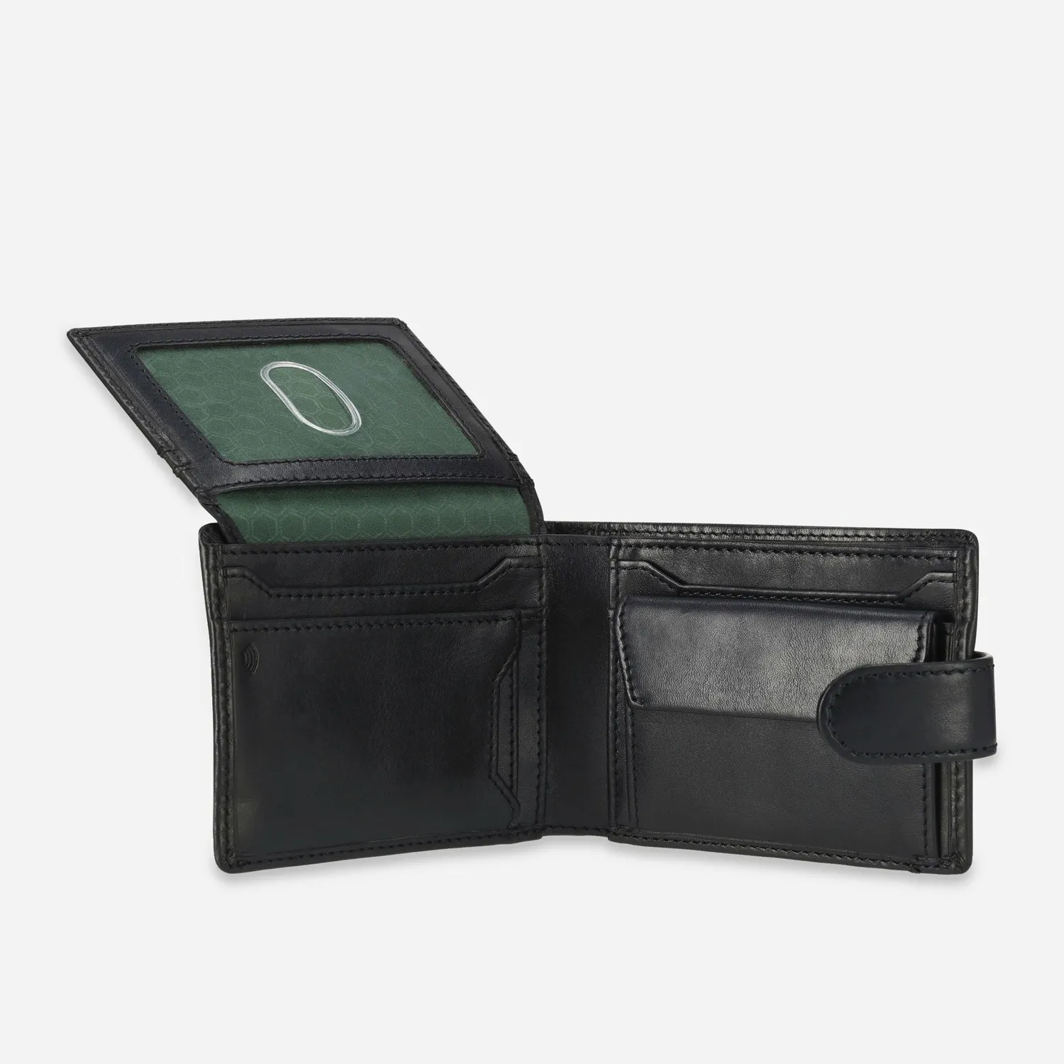 Jekyll Hide Oxford Portafoglio Uomo Nero Pelle Monete
