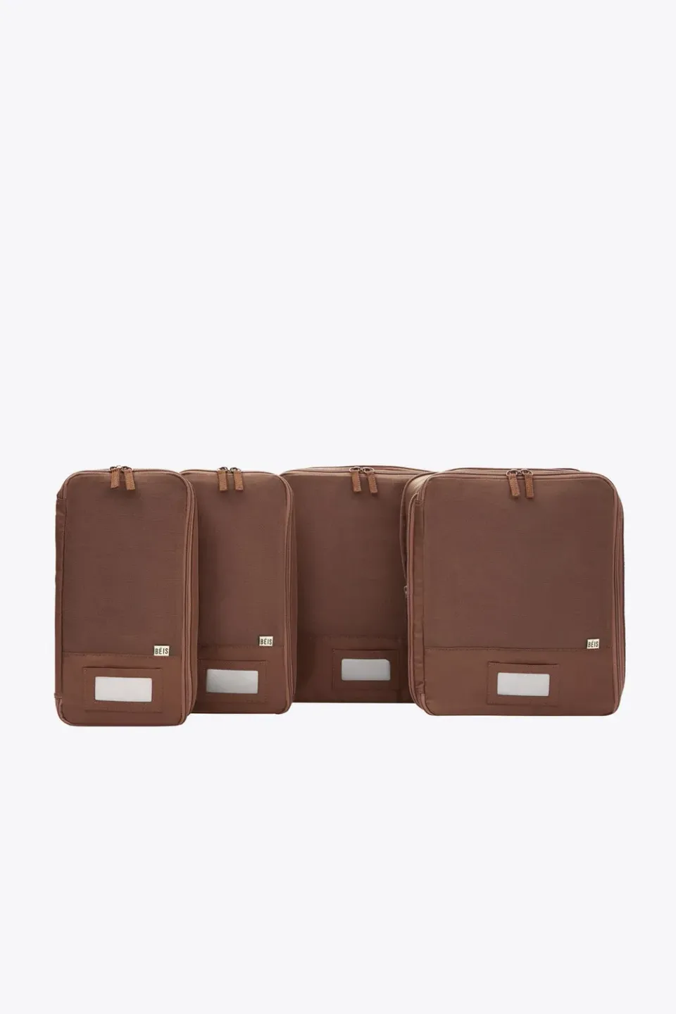 Beis Compression Packing Cubes organizer valigia acero 4 pezzi