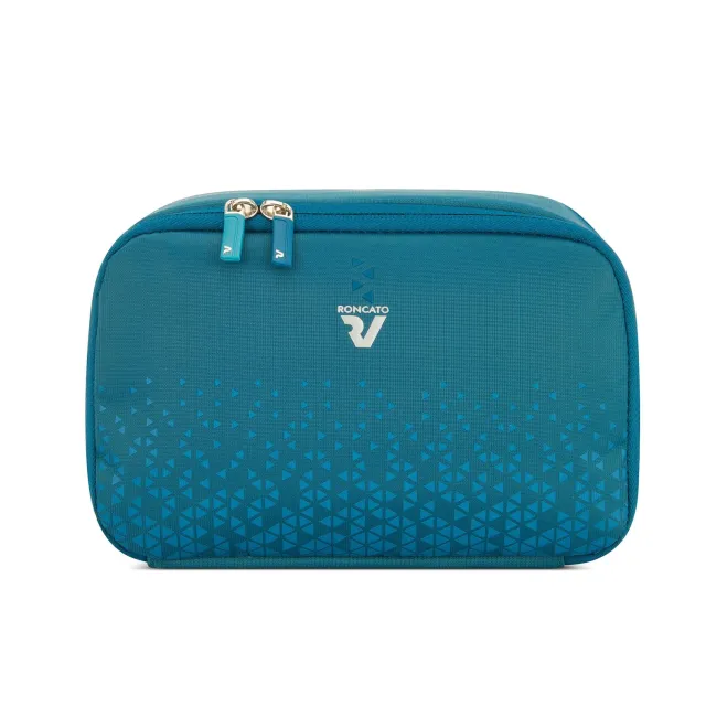 Roncato Crosslite beauty case petrolio 10 scomparti eco