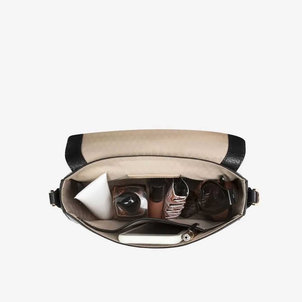 Jekyll & Hide Paris Saddle borsa tracolla nera pelle RFID