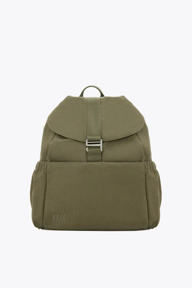 Beis Rucksack zaino Olive porta laptop lavabile
