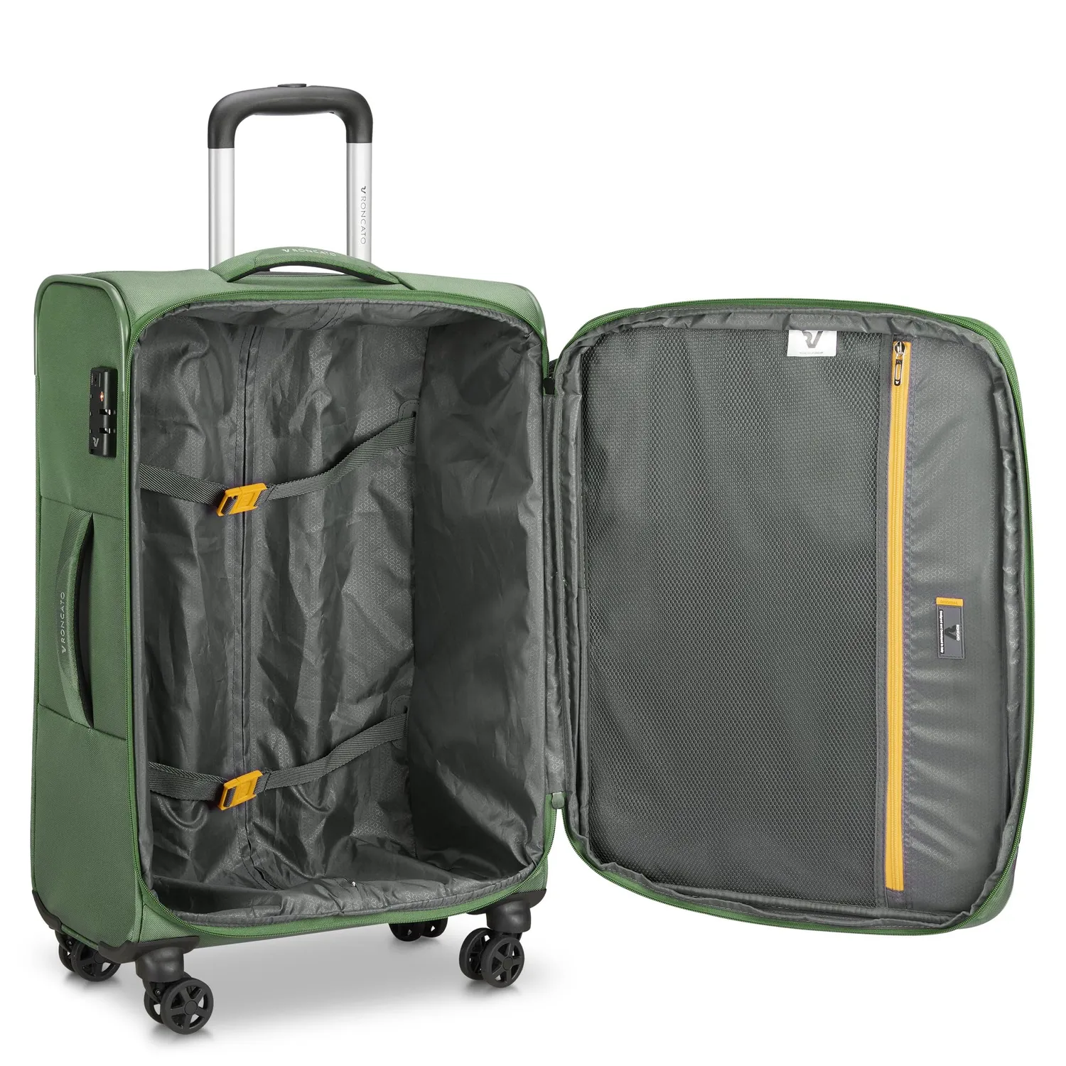 Roncato Twin trolley morbido medio 65x44x27 4 ruote TSA
