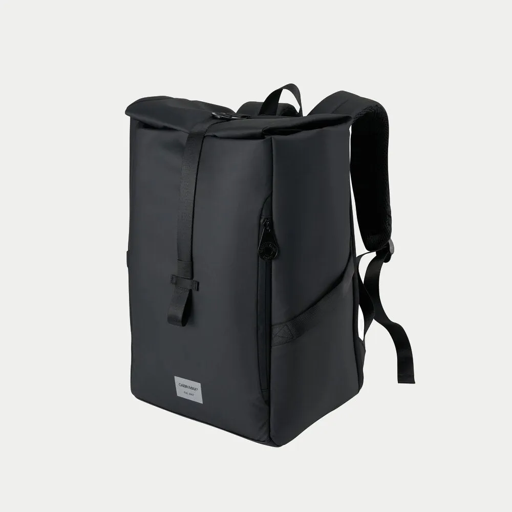 Cabin Max Iseo zaino rolltop 40x20x25 20L RPET Nero antipioggia