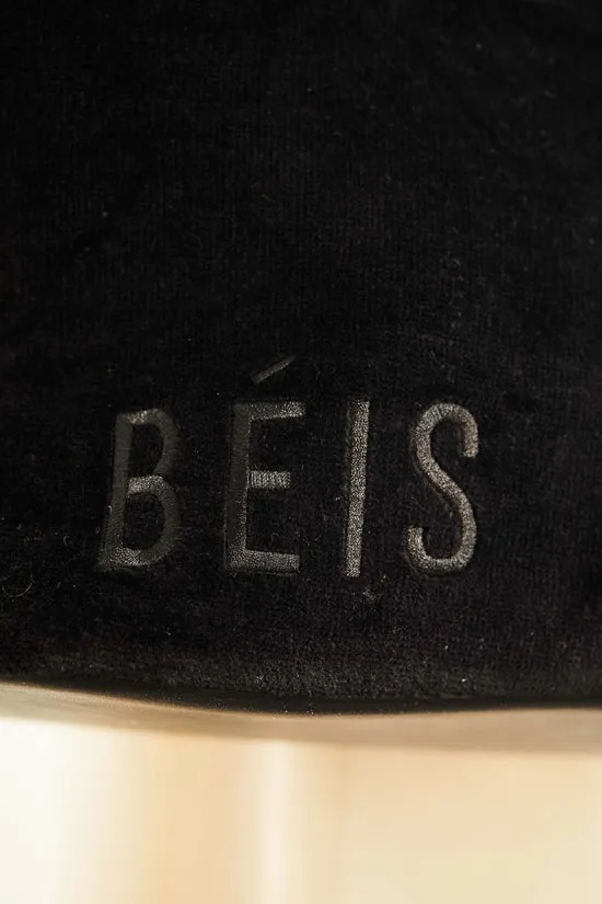 Beis Terry borsa tote mare nero spugna