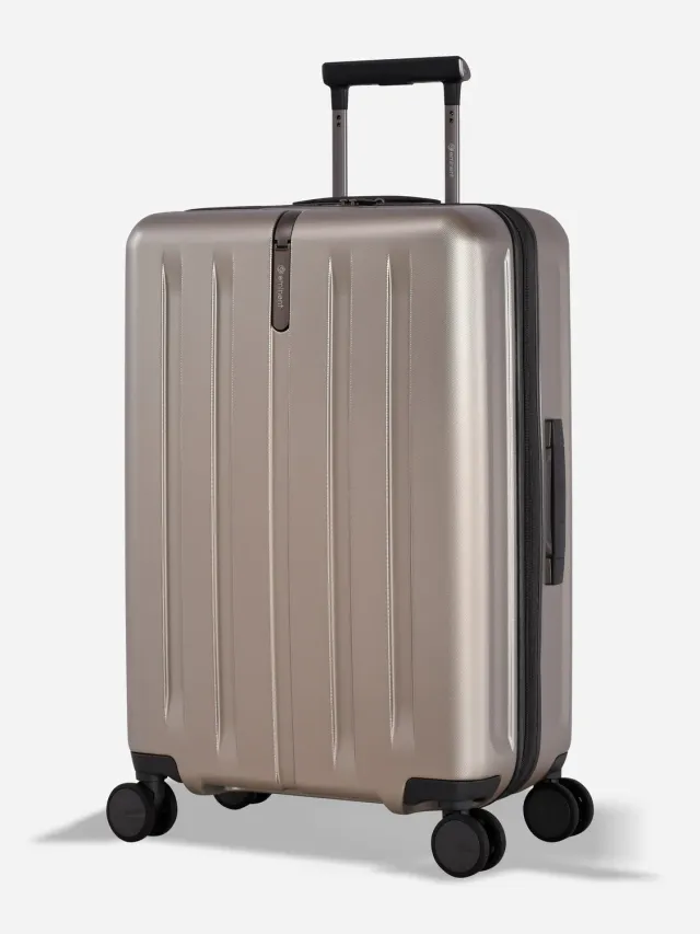 Eminent Kapstadt Medio Espandibile valigia beige rigida