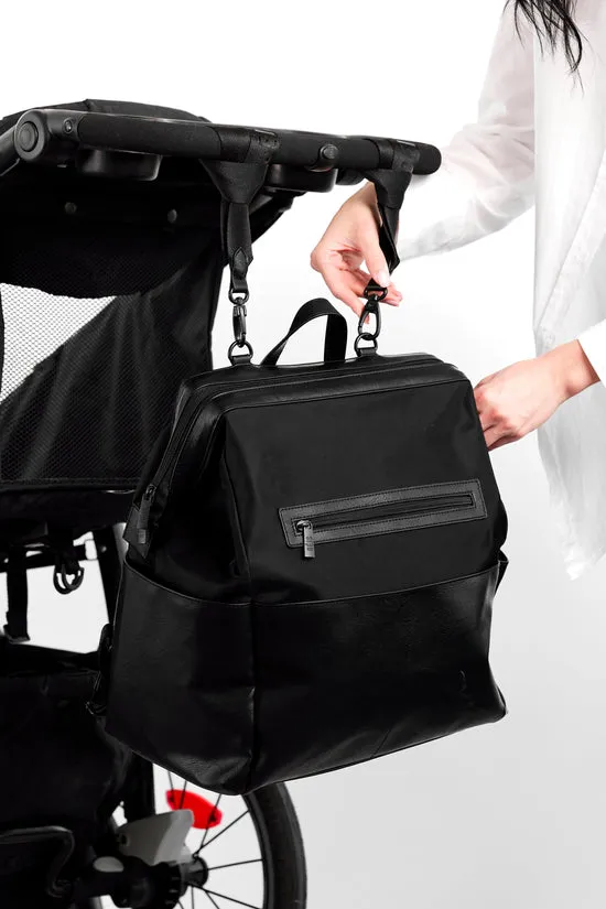 Beis Backpack Diaper Bag zaino fasciatoio nero con fasciatoio