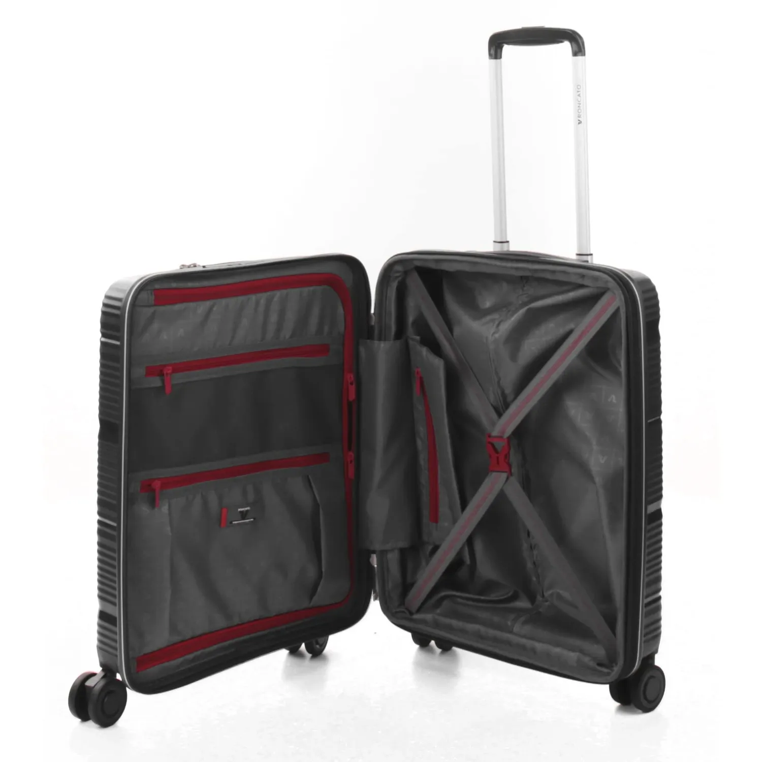 Roncato R-Lite trolley cabina 55x40x20 nero porta PC TSA