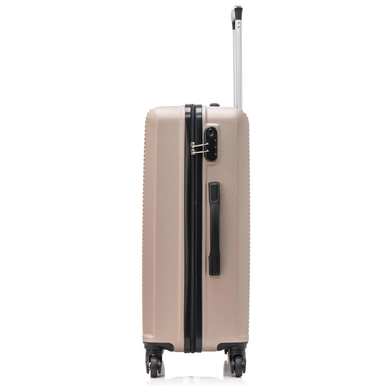 CELIMS Valigia da Stiva L 65 cm ABS Champagne rigida