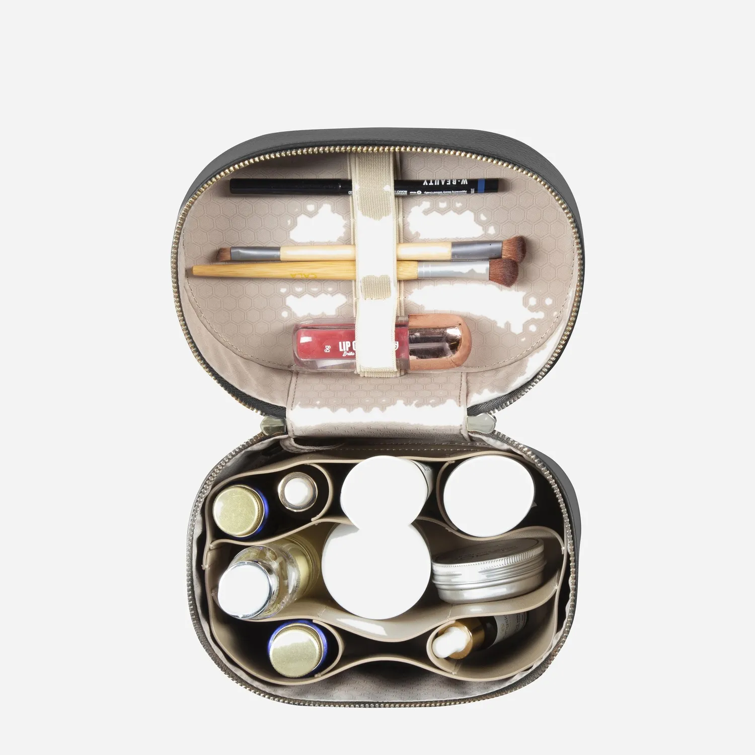 Jekyll & Hide Geneva Vanity beauty case pelle Nera rigido