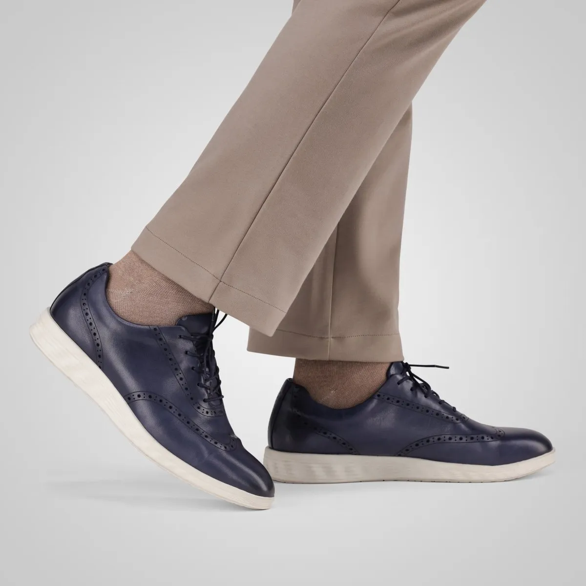 Jekyll & Hide Sicily Sneaker scarpe Navy pelle traforata
