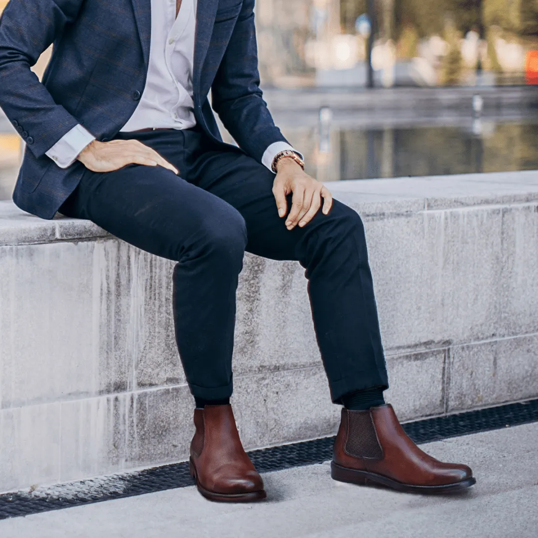 Jekyll & Hide Istanbul Chelsea Boot Uomo Marrone pelle