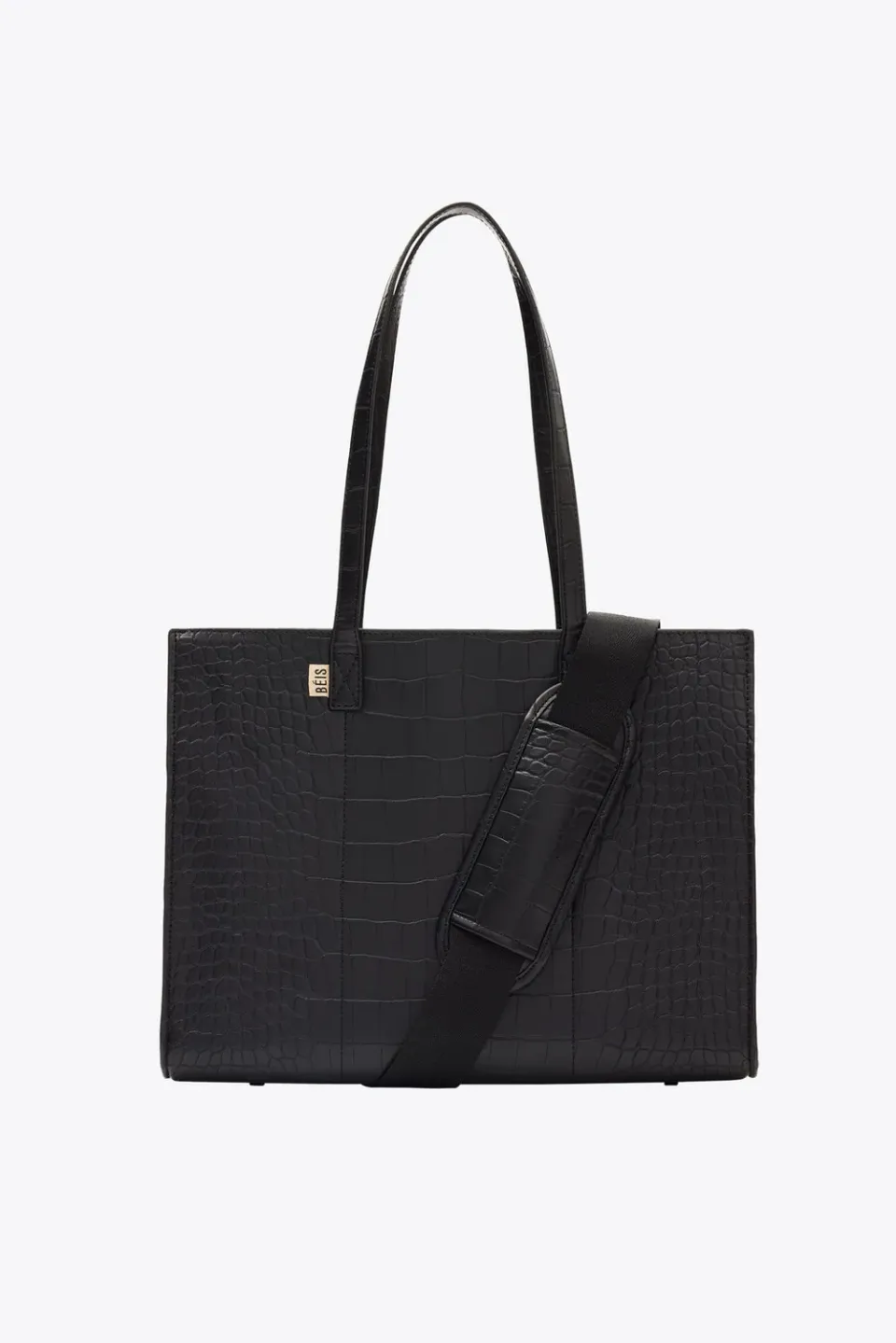 Beis Work Tote borsa tote nero cocco vegana