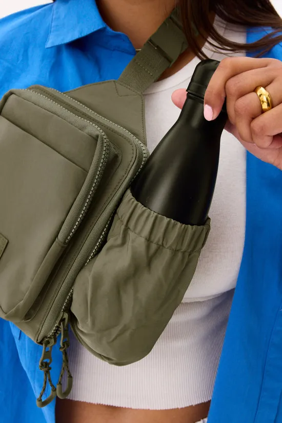 Beis Sport Sling tracolla verde oliva compatta