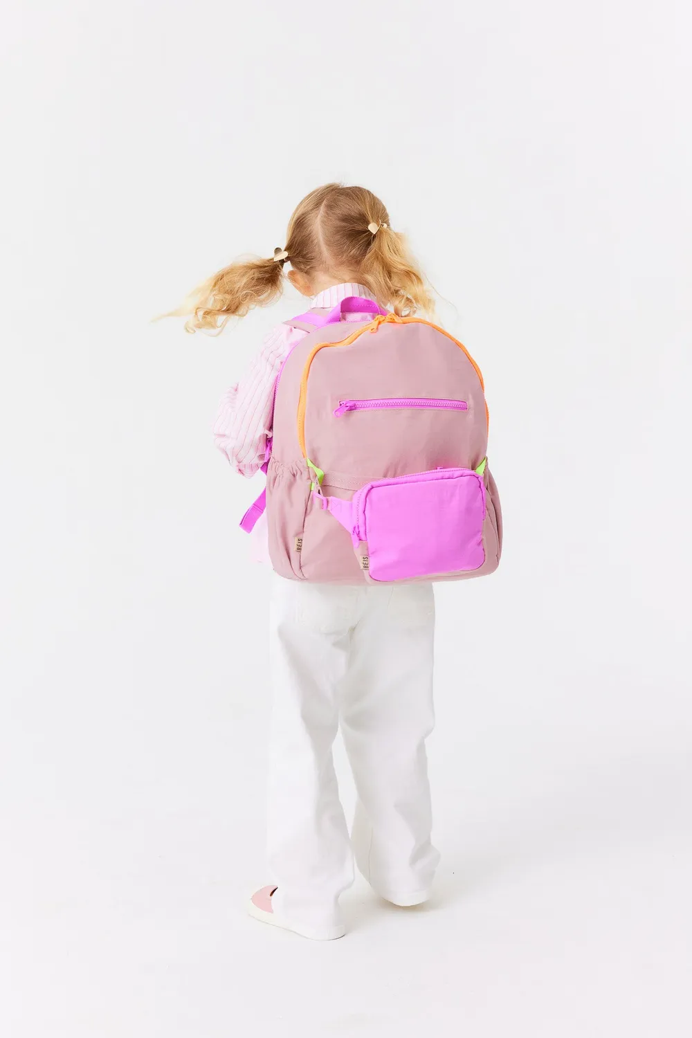 Beis Kids Backpack zaino bambino rosa atlas 2in1