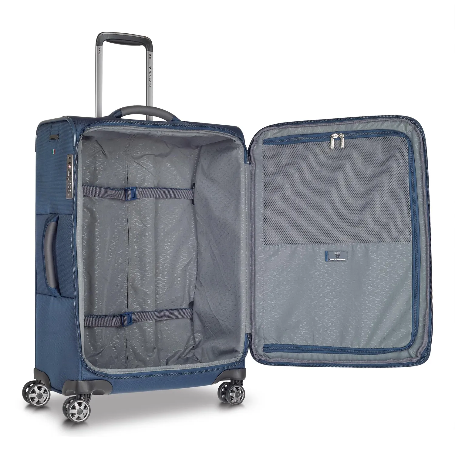 Roncato City 3.0 set 3 trolley espandibili blu notte TSA