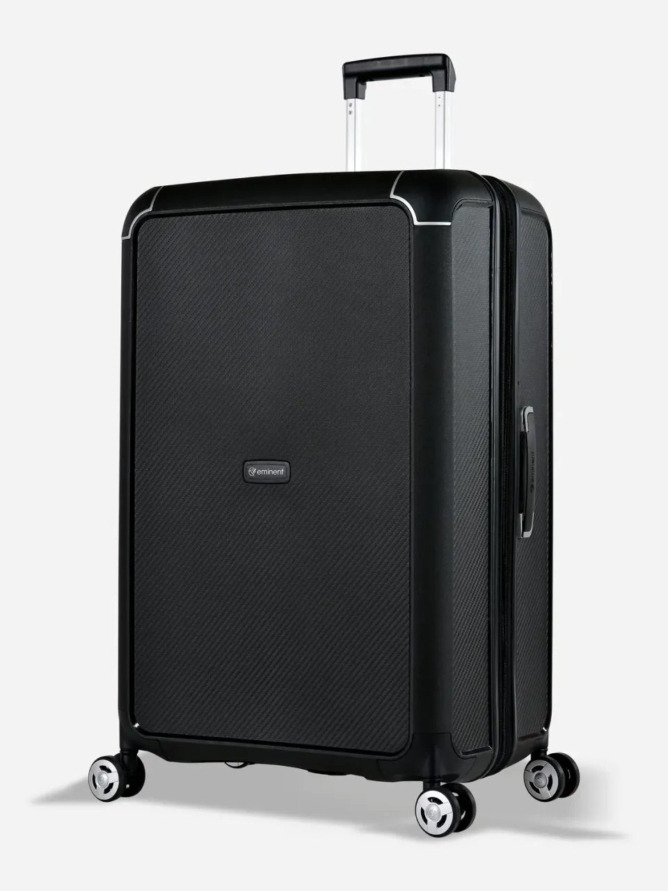 Eminent Aegis Grande trolley espandibile nero argento rigido