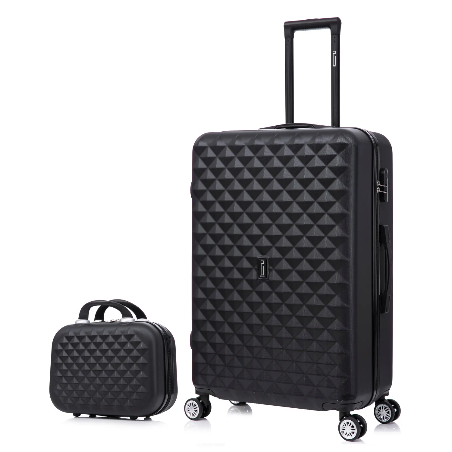 CELIMS Urban XL valigia stiva rigida nera 75 cm + beauty case