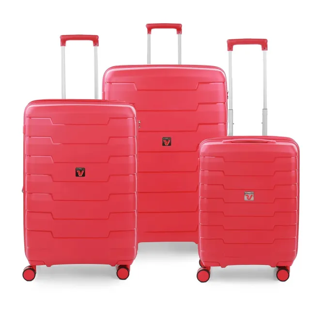 Roncato Skyline Set 3 Trolley 4 Ruote Espandibili Rosso Cabina