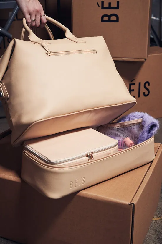 Beis Weekender Premium borsone viaggio beige cactus
