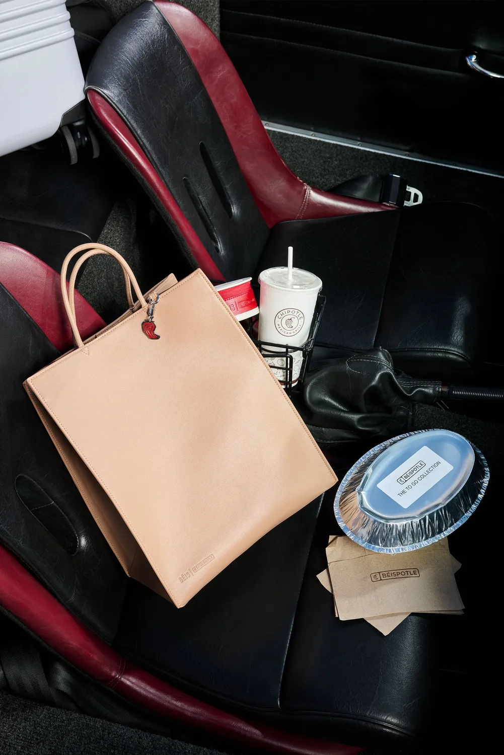 Beis Chipotle To Go Bag borsa Kraft Brown lunch