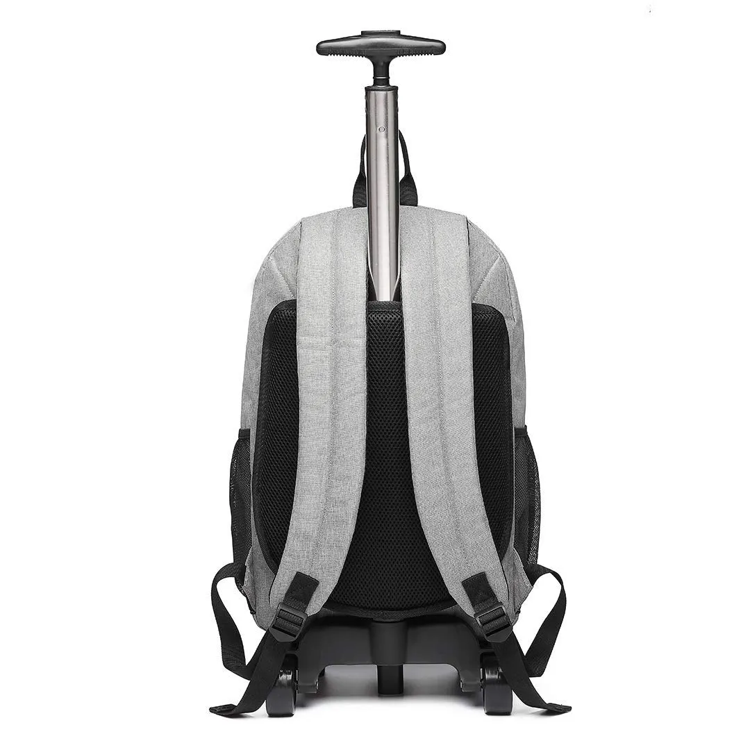 Kono Zaino Trolley Laptop 15,6" Grigio Ruote