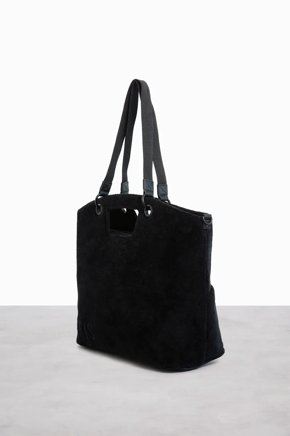 Beis Terry Tote borsa viaggio nero spugna