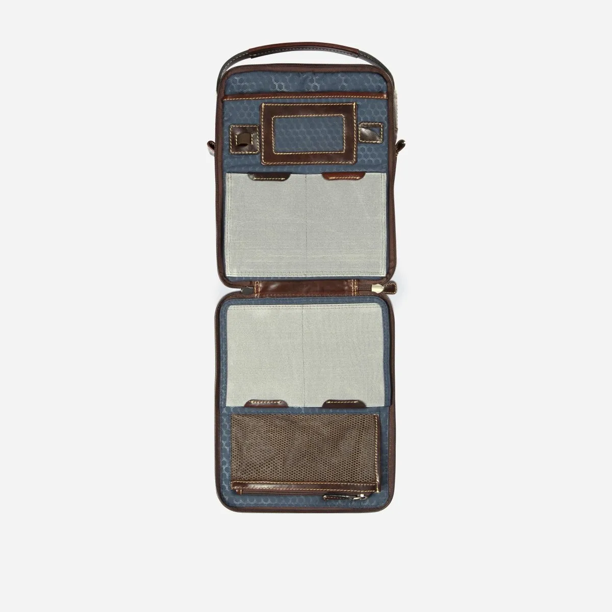 Jekyll Hide Oxford crossbody organiser pelle nero