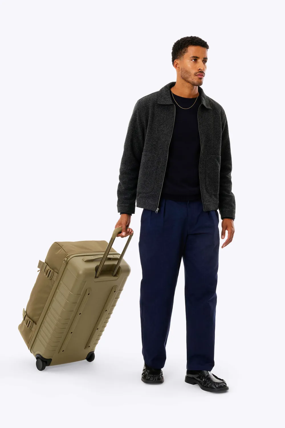 Beis Pro Rolling Duffle Borsone con Ruote Kaki Ibrido