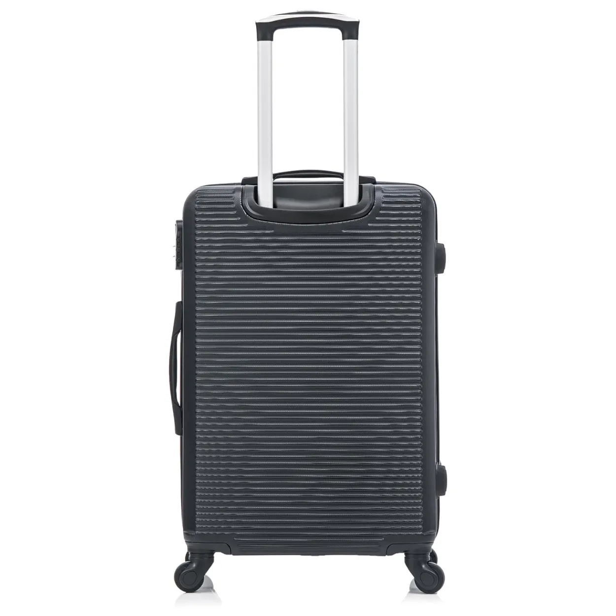 CELIMS L 65 cm valigia da stiva nera rigida ABS