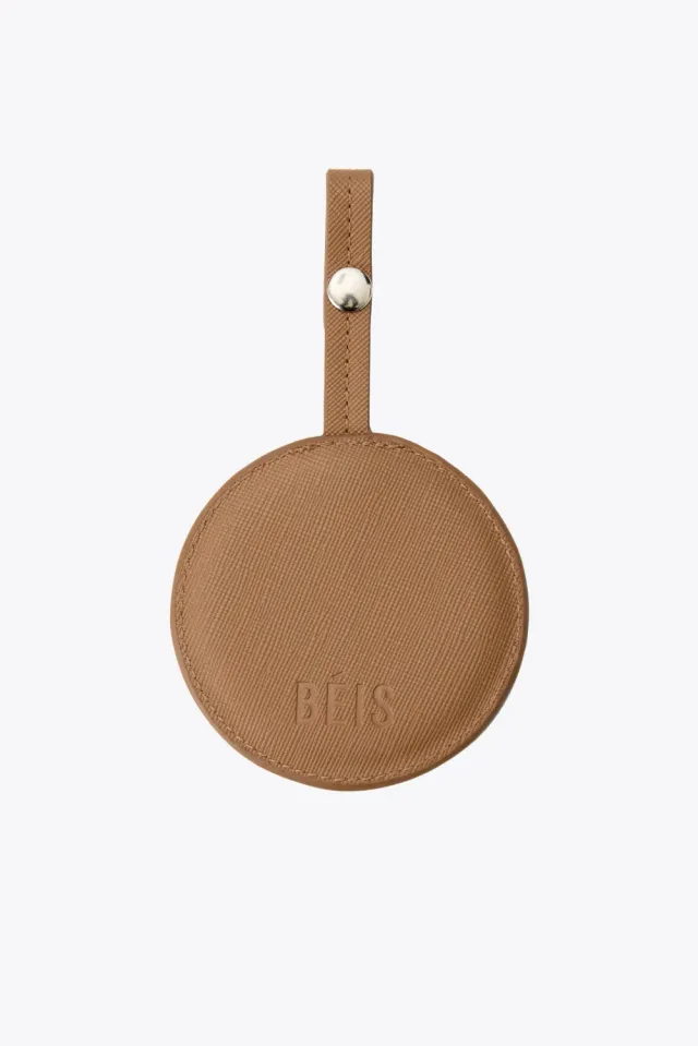 Beis Mirror Charm ciondolo specchio marrone da borsa