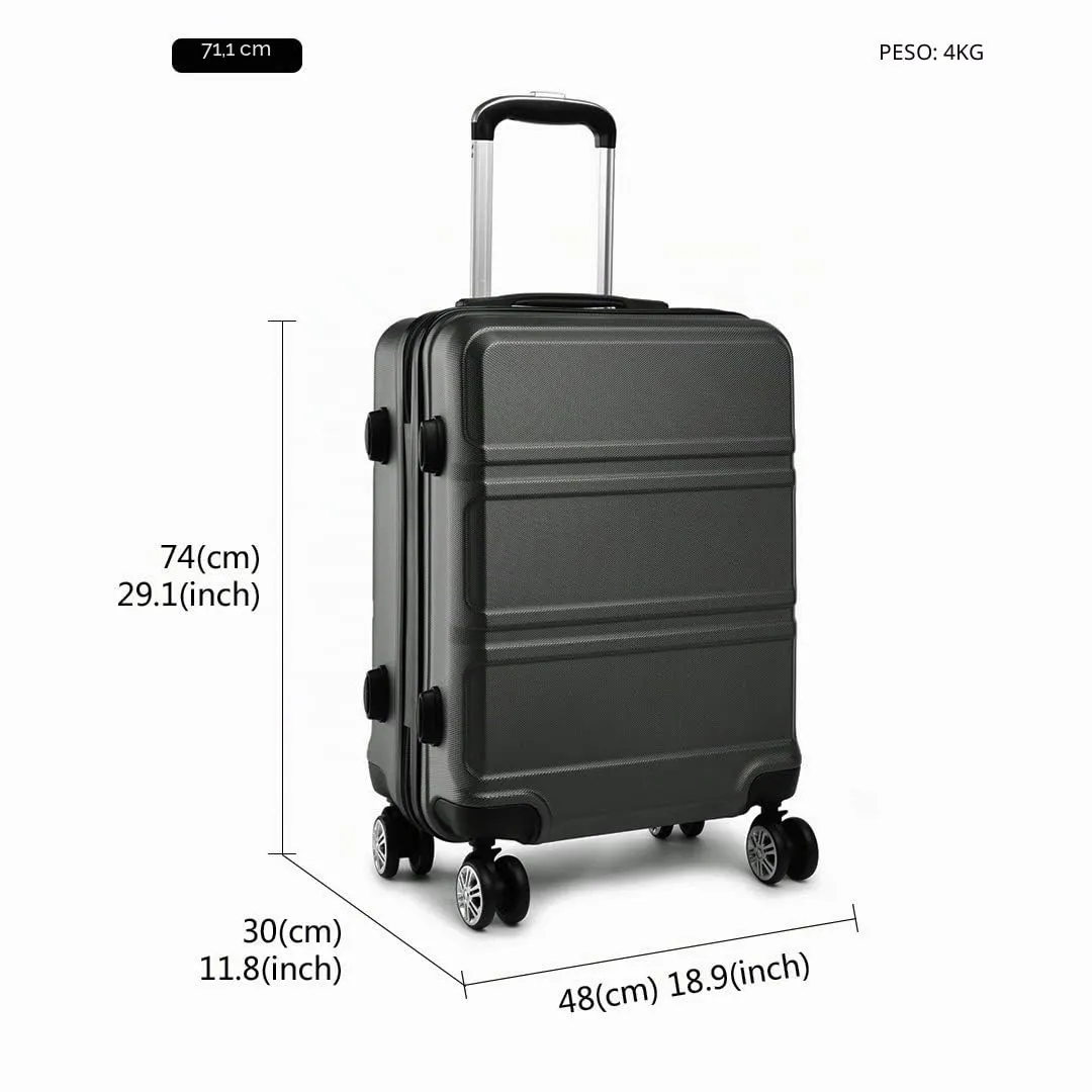 Kono 20 24 28 Set Valigie Rigide Grigio ABS