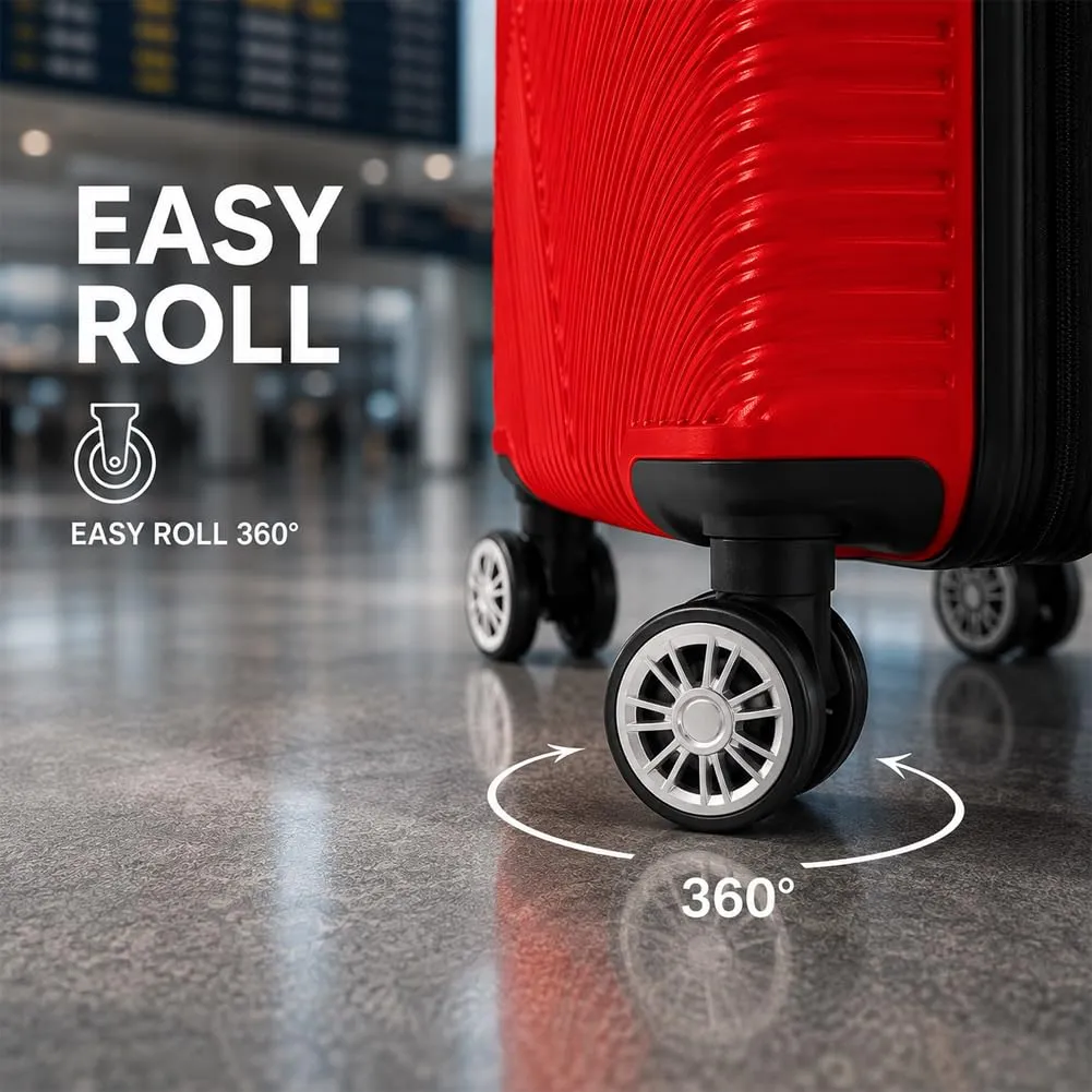 Provitera Trolley Cabina Rigido Rosso 55x40x20 ABS