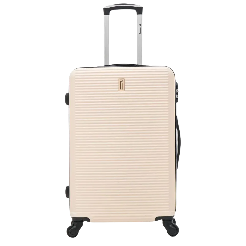 CELIMS Stiva Valigia ABS Beige 65cm 20kg rigida con TSA