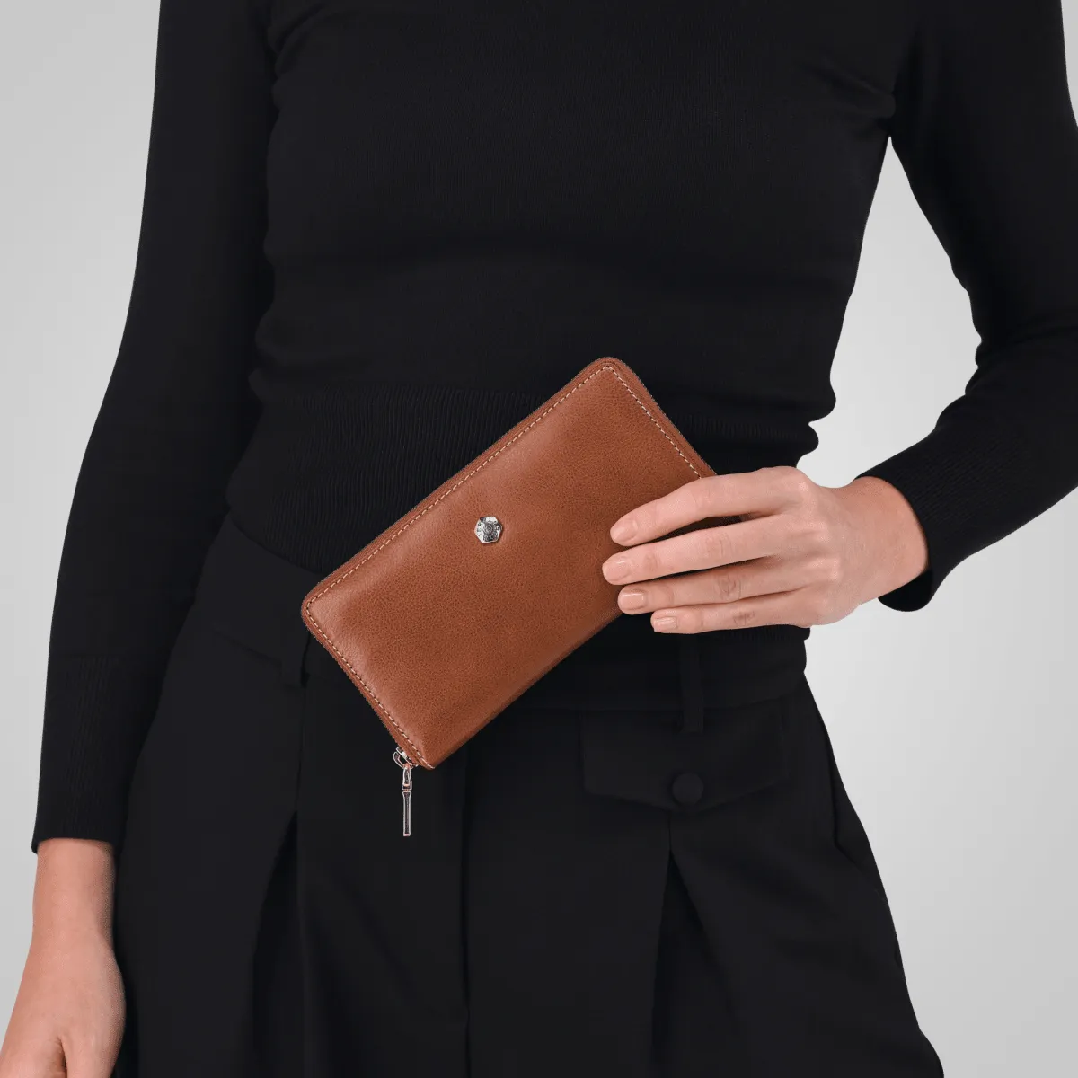 Jekyll & Hide Zulu Large Purse portafoglio argilla zip around