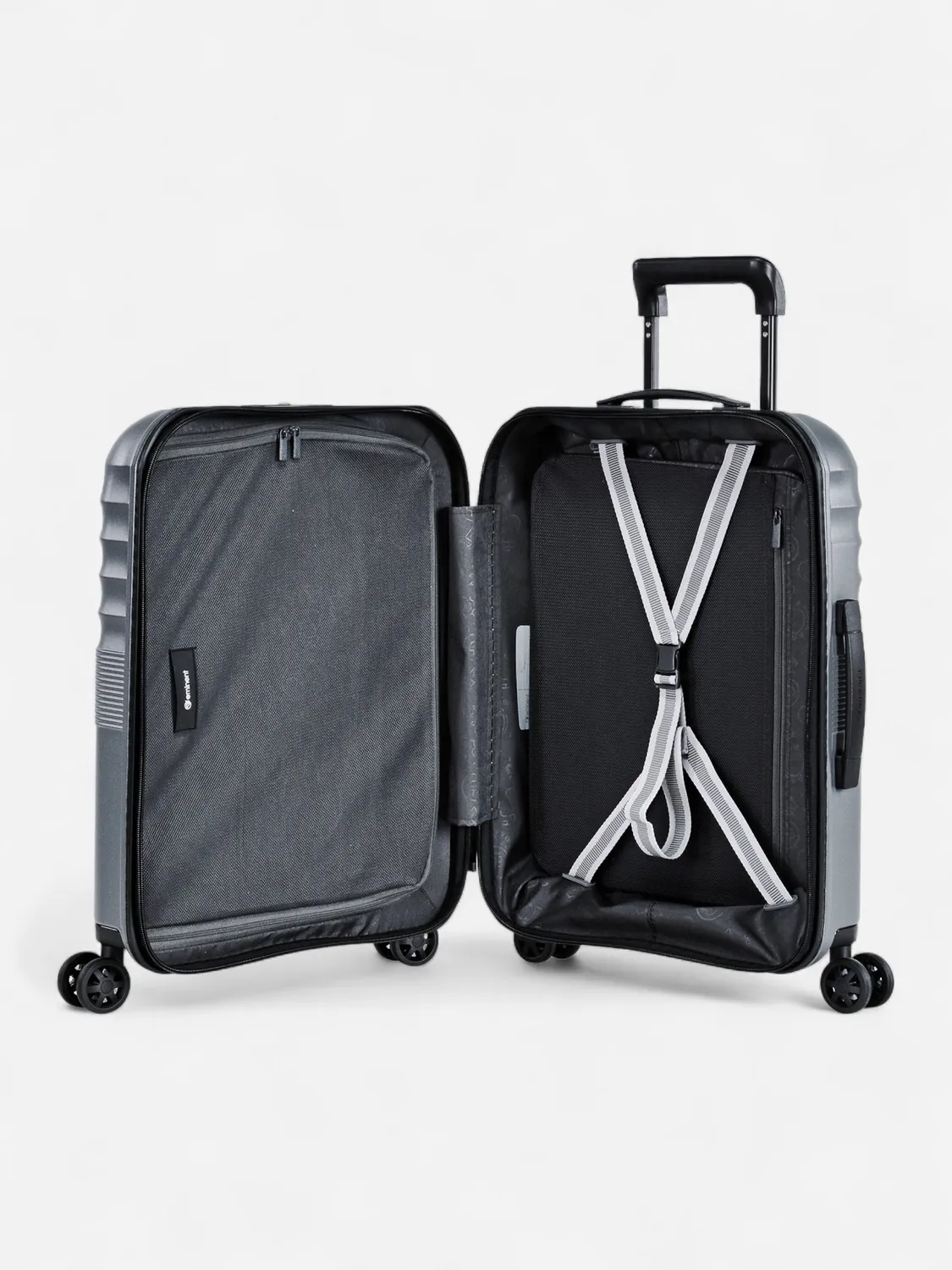 Eminent Dandelion Cabina trolley rigido grigio leggero
