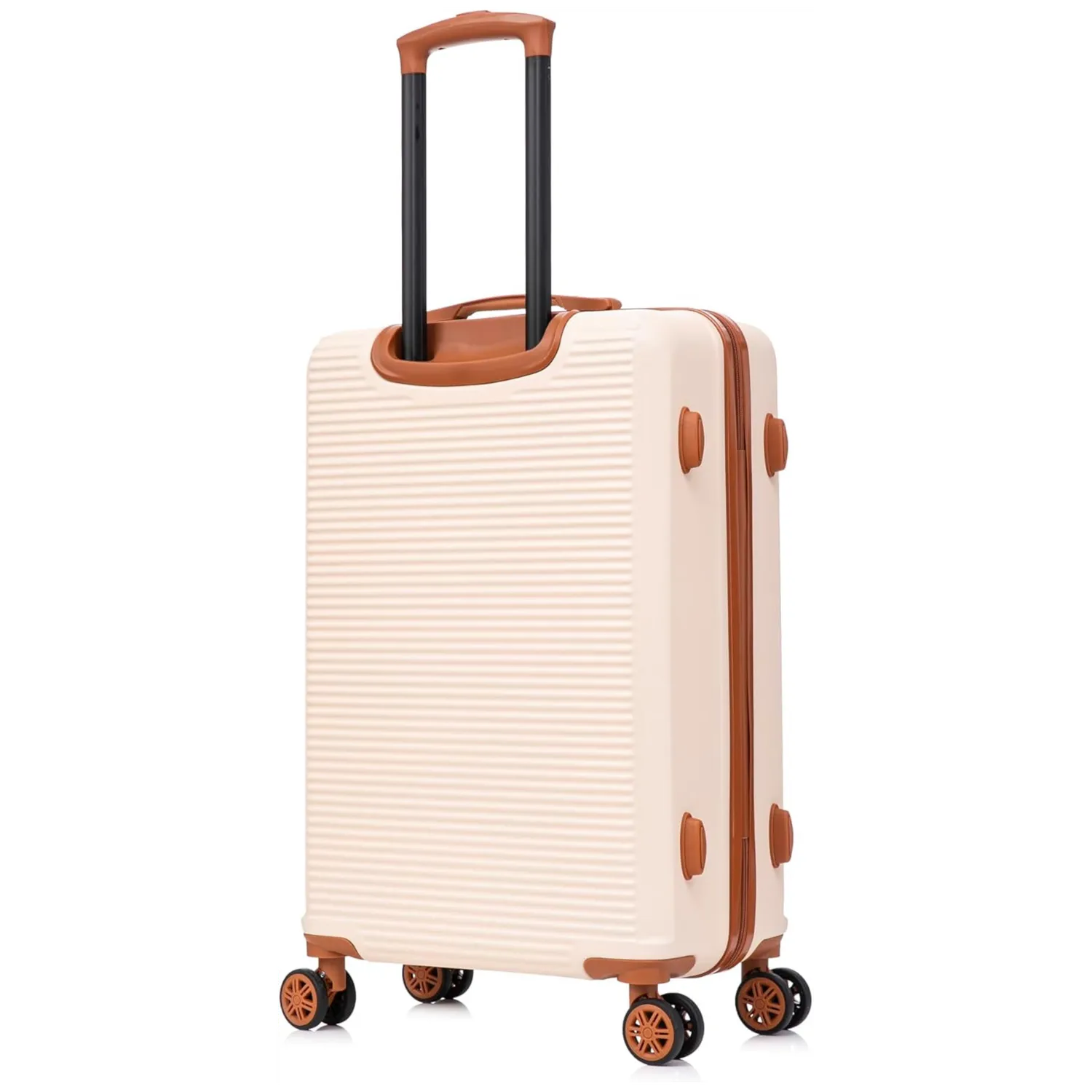 CELIMS Valigia Stiva L 65 cm ABS Rigida Crème 65x40x25