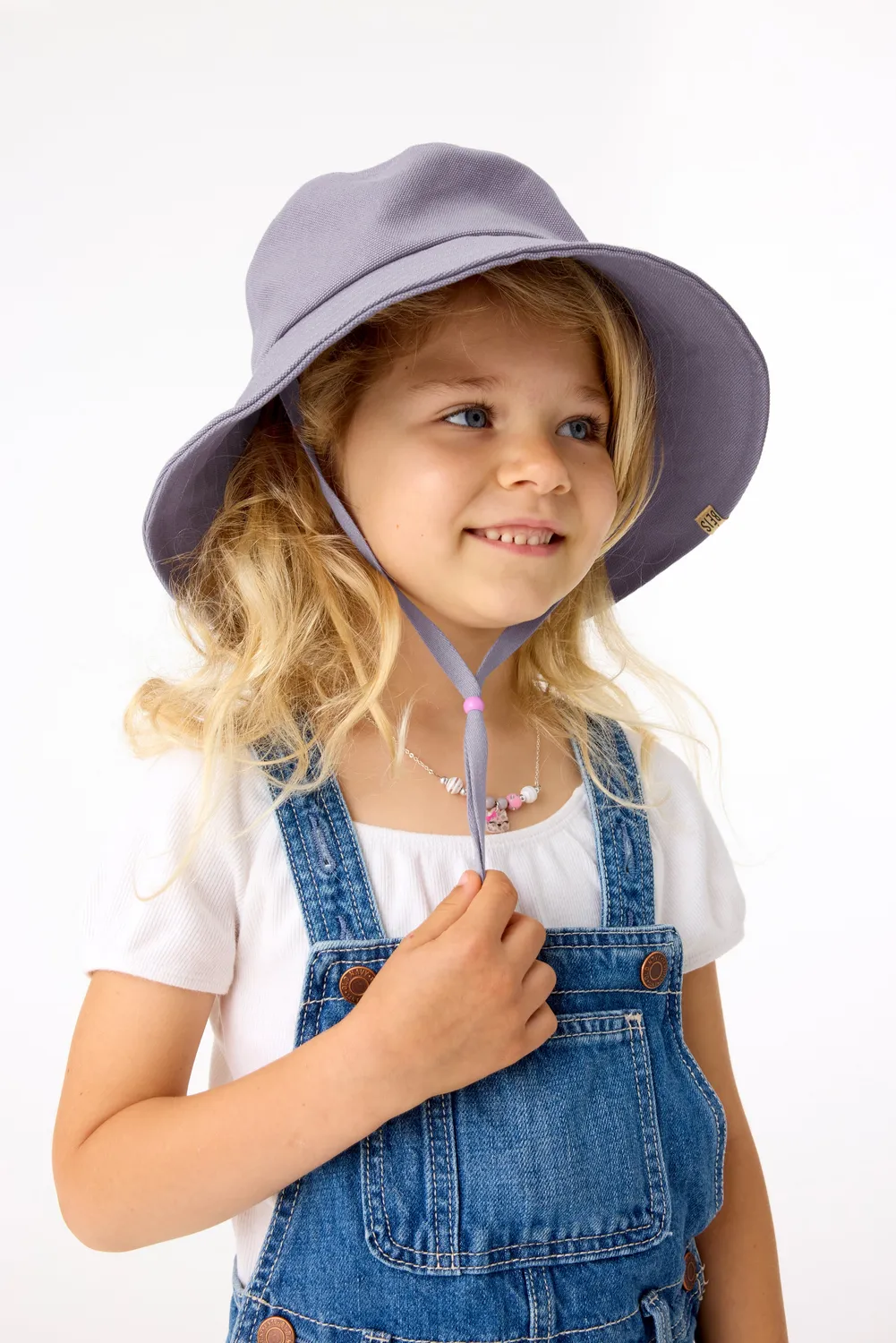Beis Kids Wide Brim cappello sole bimbi lavanda