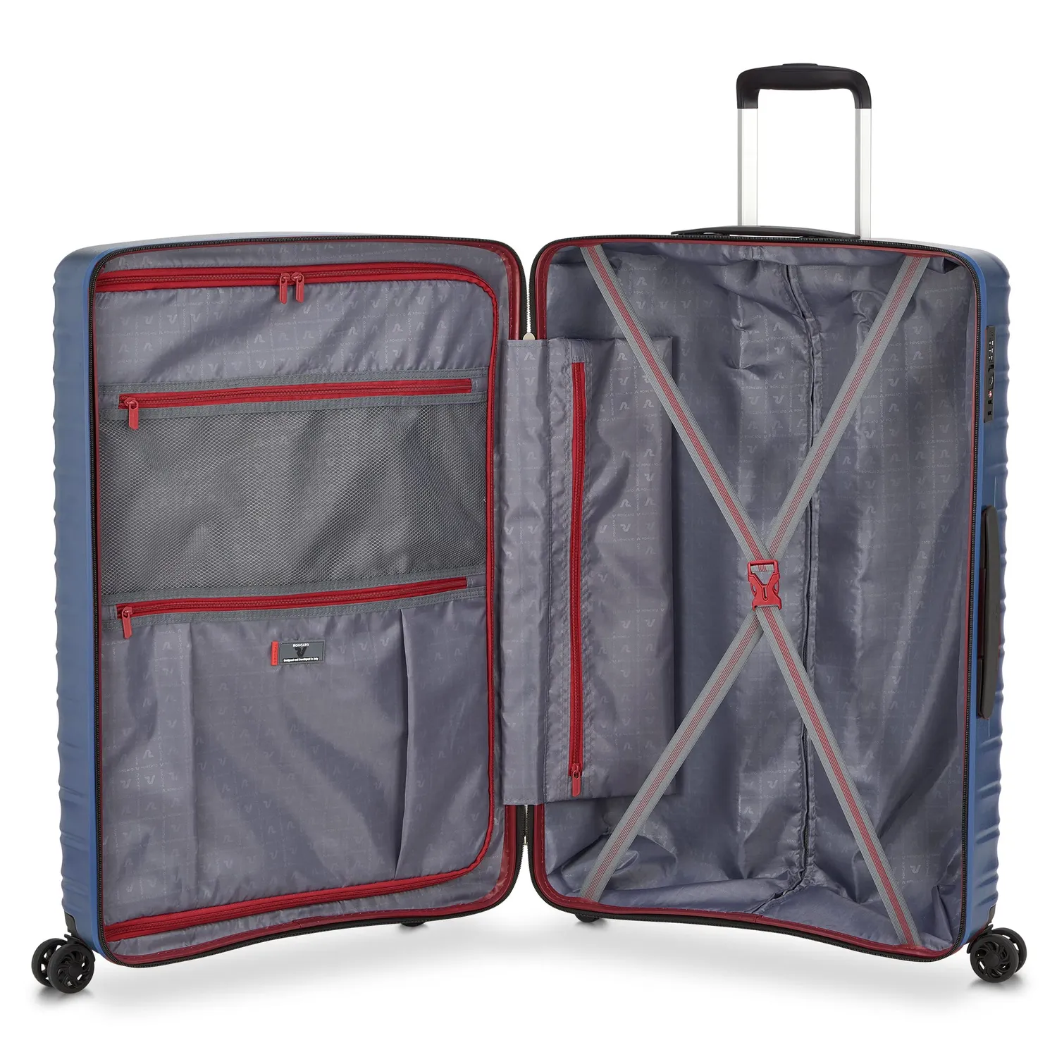 Roncato Wave Valigia Grande Rosso Scuro 4 ruote